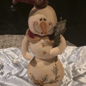 Charming Rustic Snowman Holiday Decor